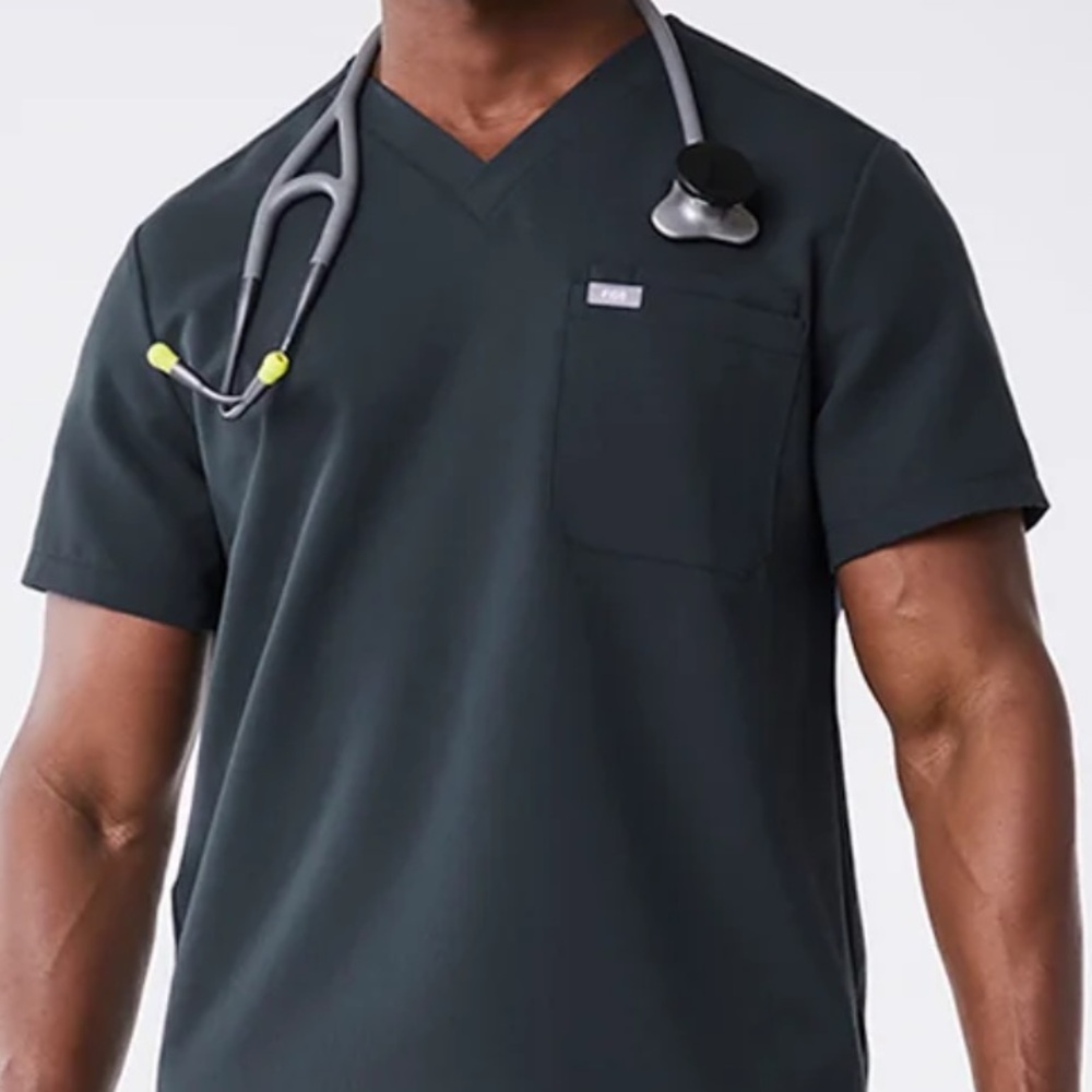 Figs Leon Three-Pocket Scrub Top™
Teal V-Neck pocket Shirt